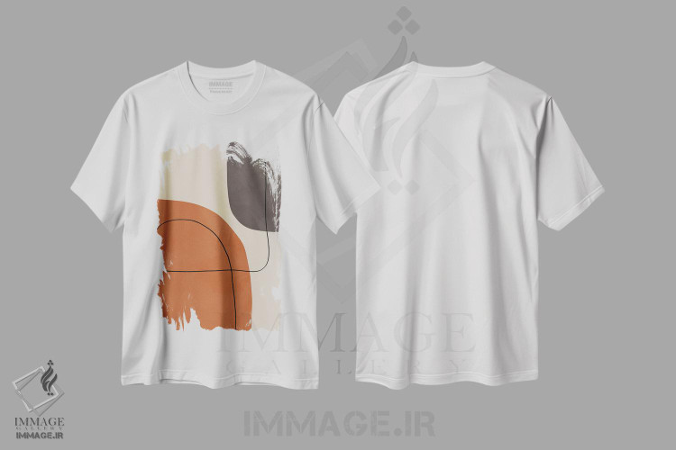 تیشرت طرح دار اشکال انتزاعی مدرن #1، آبستره اثر آلیسا گالیتسینا | immage.ir
