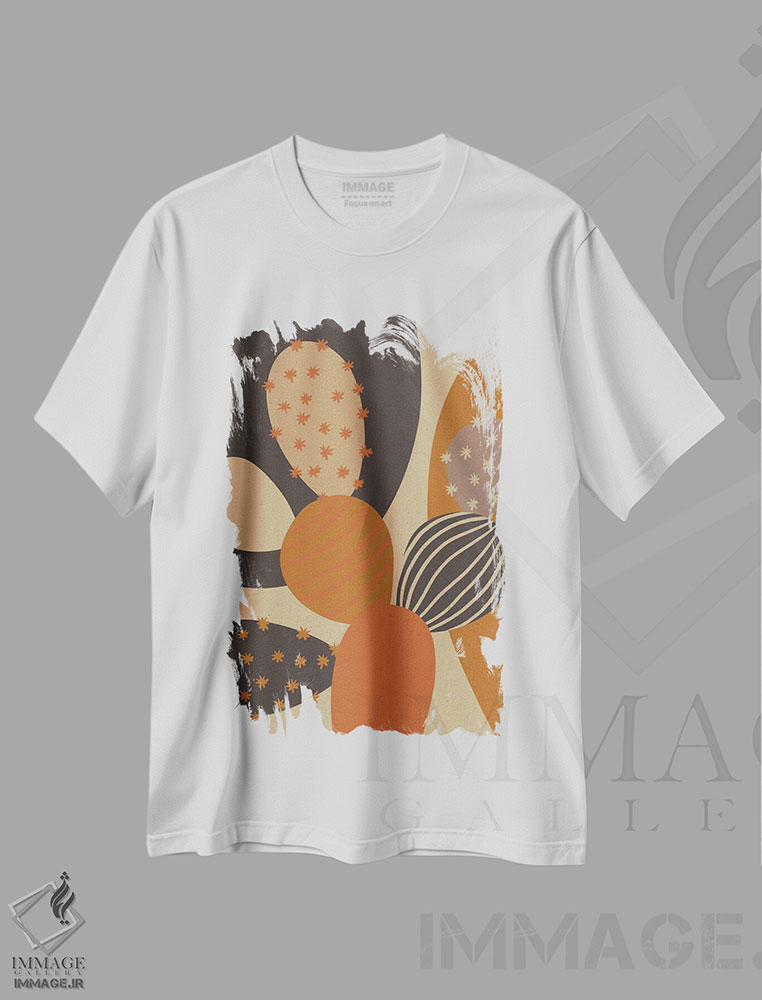 تیشرت طرح دار کاکتوس گل دار III، تزئینی اثر آلیسا گالیتسینا | immage.ir