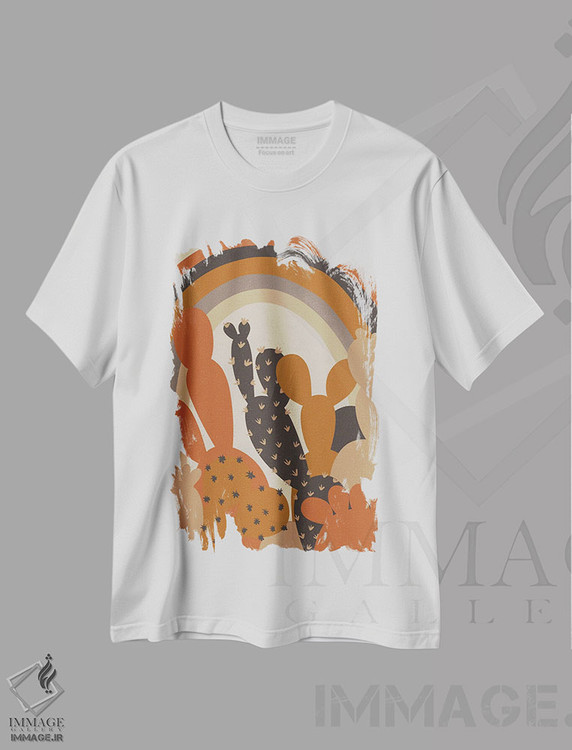 تیشرت طرح دار زیر رنگین کمان، تزئینی اثر آلیسا گالیتسینا | immage.ir