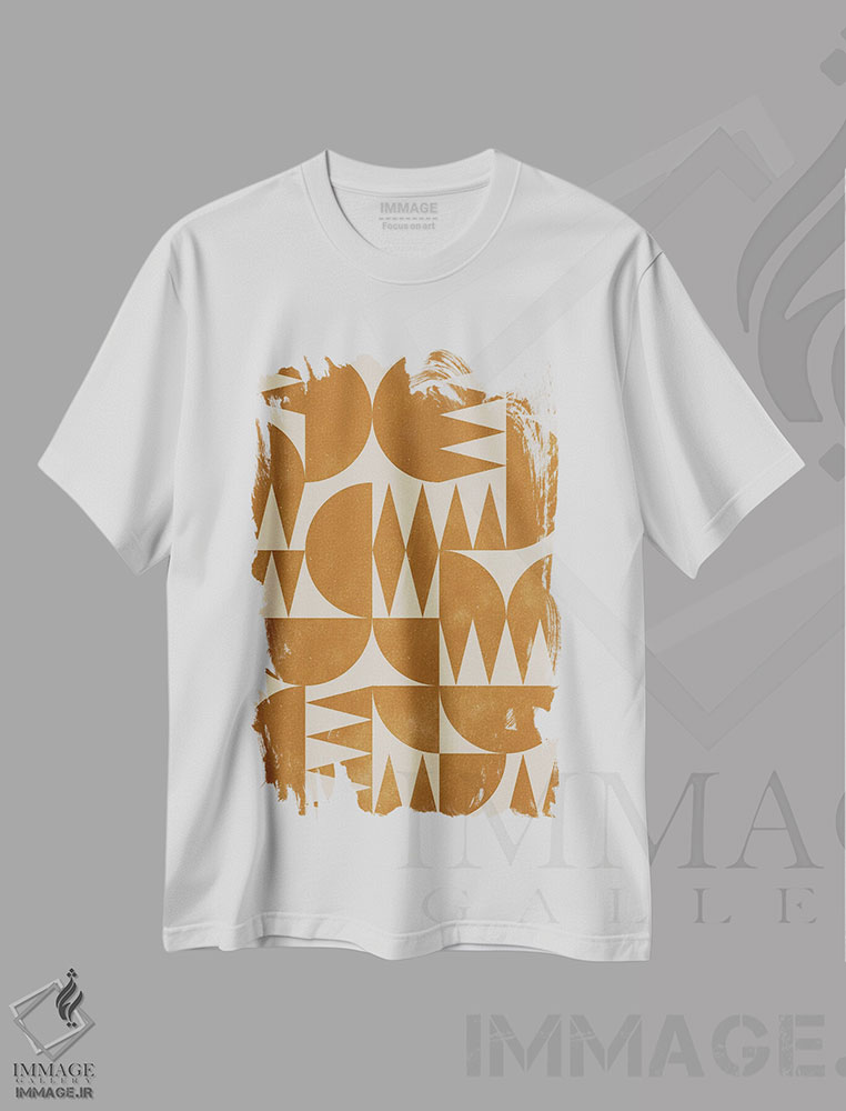 تیشرت طرح دار طرح چاپ چوبی III، تزئینی اثر آلیسا گالیتسینا | immage.ir