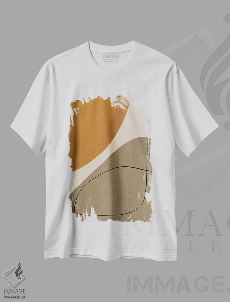 تیشرت طرح دار اشکال انتزاعی آلی III، آبستره اثر آلیسا گالیتسینا | immage.ir