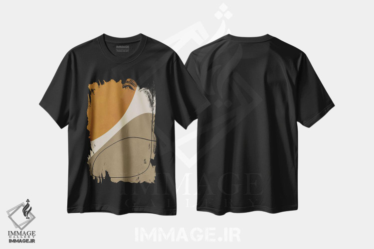 تیشرت طرح دار اشکال انتزاعی آلی III، آبستره اثر آلیسا گالیتسینا | فروشگاه ایماژ