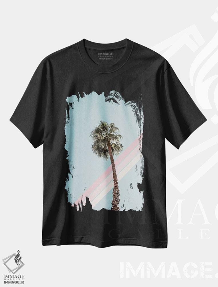 تیشرت طرح دار کالیفرنیکیشن، تزئینی اثر آلیسا گالیتسینا | فروشگاه ایماژ