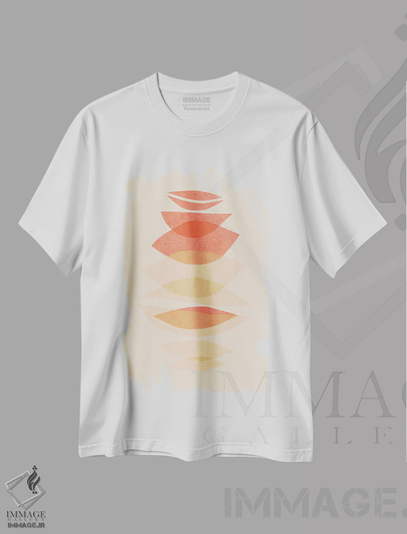 تیشرت طرح دار گلبرگ ها VI، آبستره اثر آلیسا گالیتسینا | immage.ir