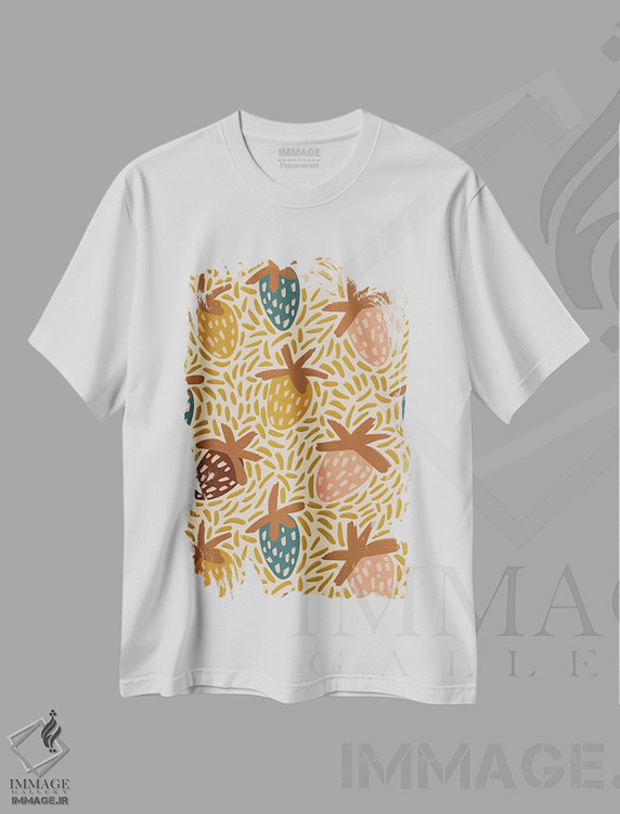 تیشرت طرح دار توت فرنگی ها، تزئینی اثر آلیسا گالیتسینا | immage.ir