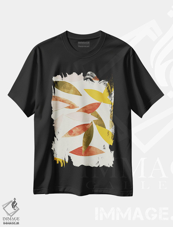 تیشرت طرح دار در باد، آبستره اثر آلیسا گالیتسینا | فروشگاه ایماژ