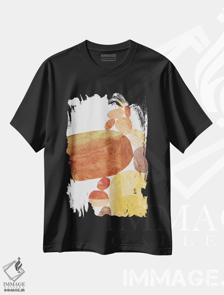 تیشرت طرح دار تعادل سنگ ها II، آبستره اثر آلیسا گالیتسینا | فروشگاه ایماژ