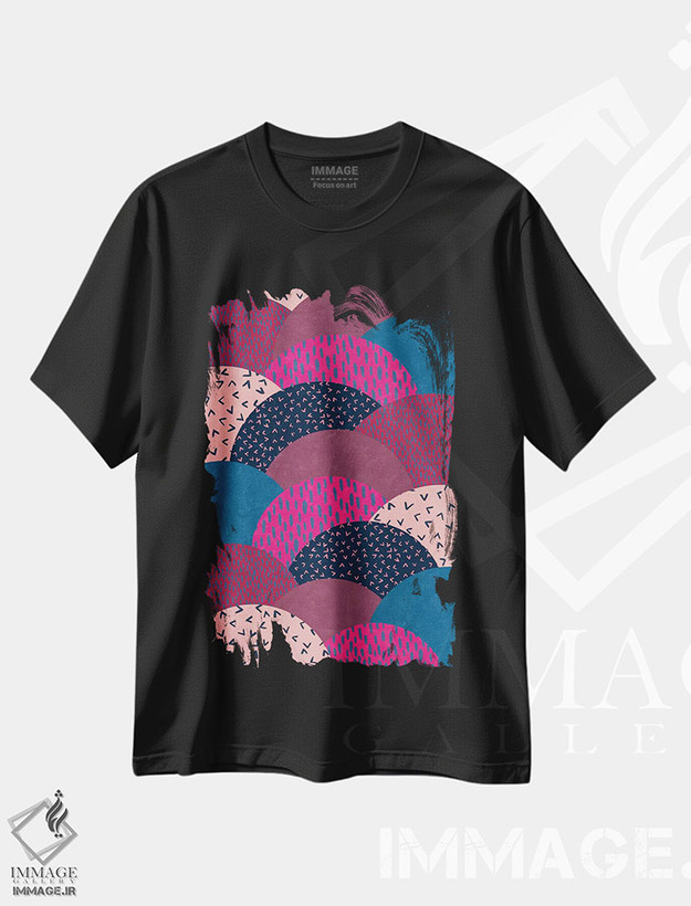 تیشرت طرح دار درهٔ دایره ای اثر آلیسا گالیتسینا | فروشگاه ایماژ