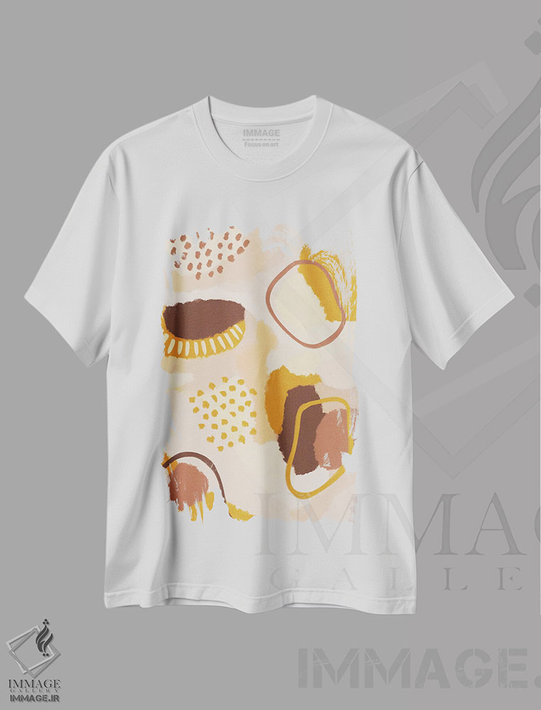 تیشرت طرح دار تابستان، آبستره اثر آلیسا گالیتسینا | immage.ir