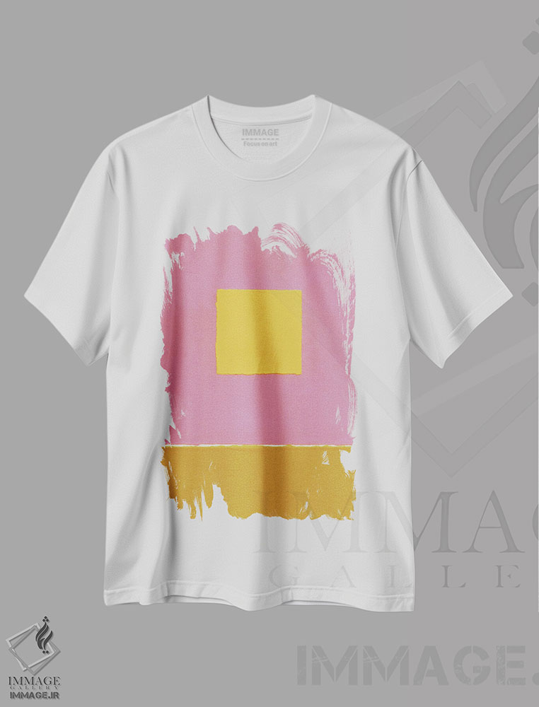 تیشرت طرح دار بازی رنگ ها III، آبستره اثر آلیسا گالیتسینا | immage.ir