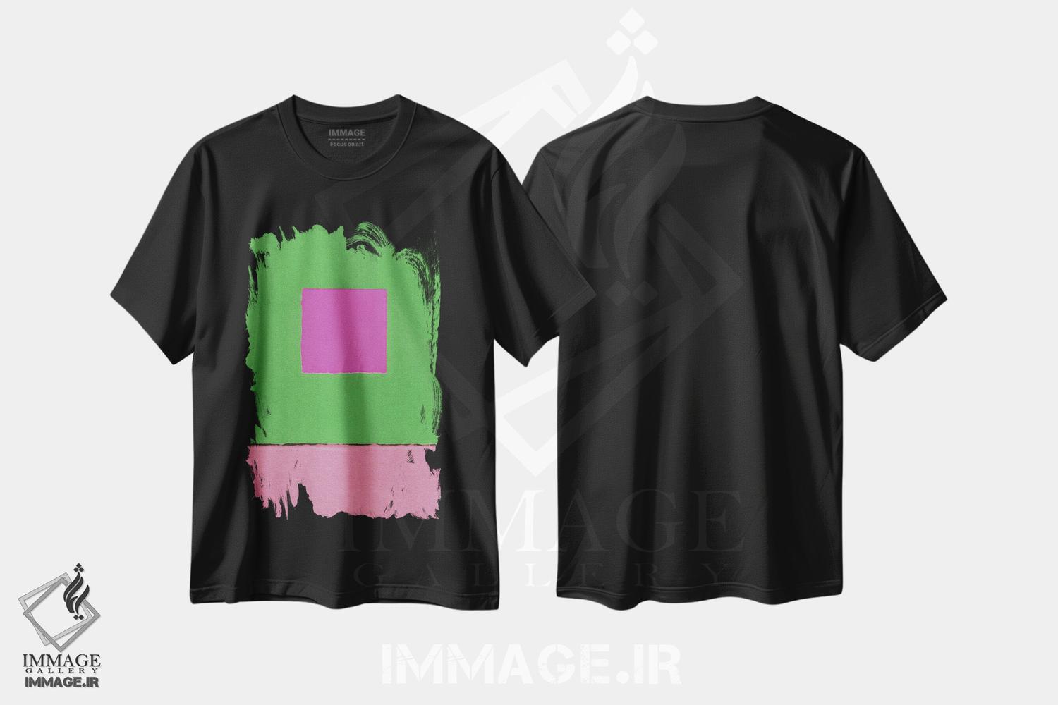 تیشرت طرح دار بازی رنگ ها I، آبستره اثر آلیسا گالیتسینا | فروشگاه ایماژ