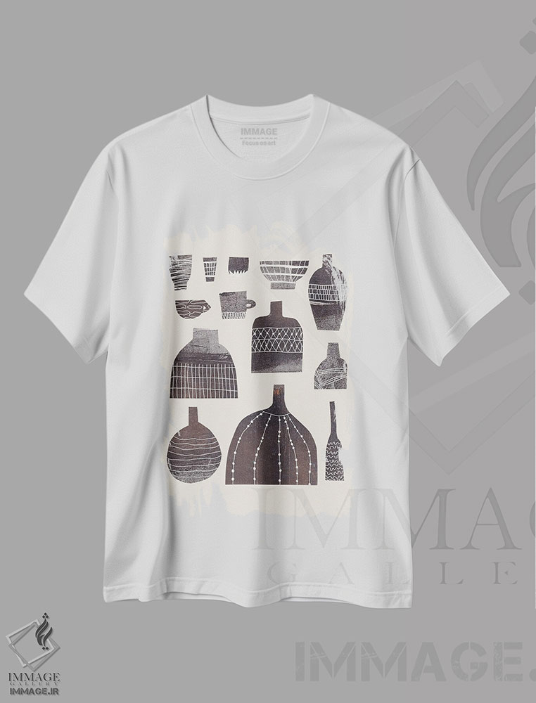تیشرت طرح دار سفالگری و طرح ها II، تزئینی اثر آلیسا گالیتسینا | immage.ir