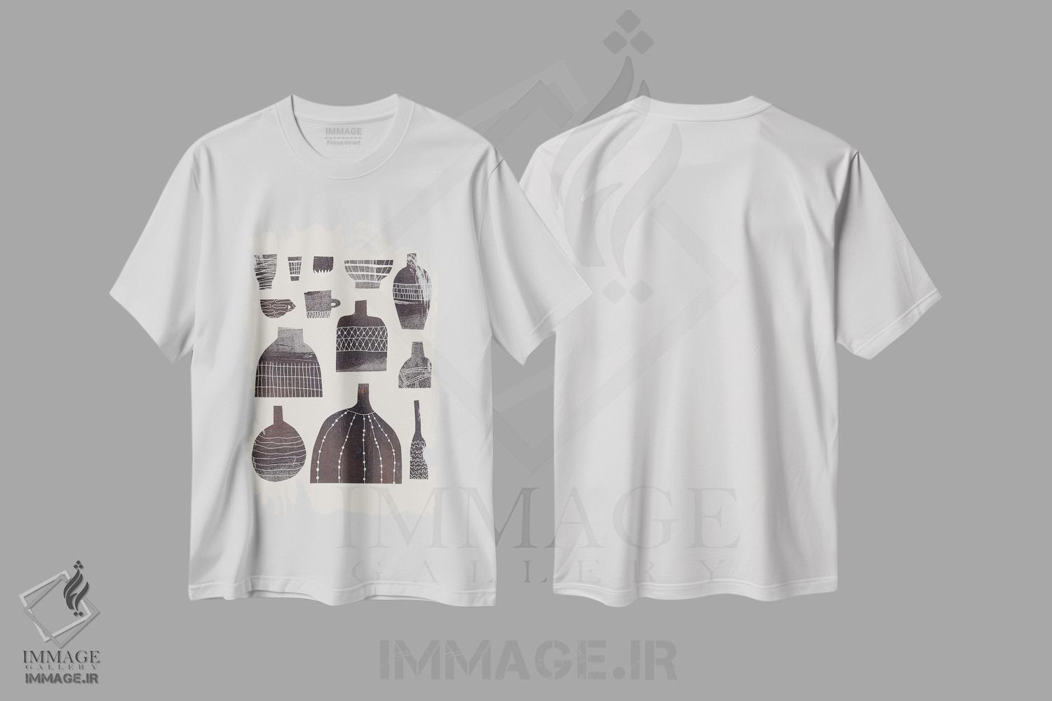 تیشرت طرح دار سفالگری و طرح ها II، تزئینی اثر آلیسا گالیتسینا | immage.ir