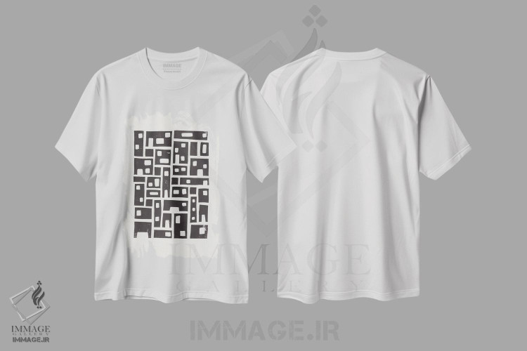 تیشرت طرح دار شهر، باوهاوس اثر آلیسا گالیتسینا | immage.ir