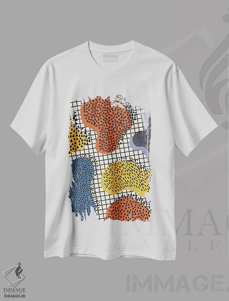 تیشرت طرح دار دفترچه رنگارنگ II اثر آلیسا گالیتسینا | immage.ir