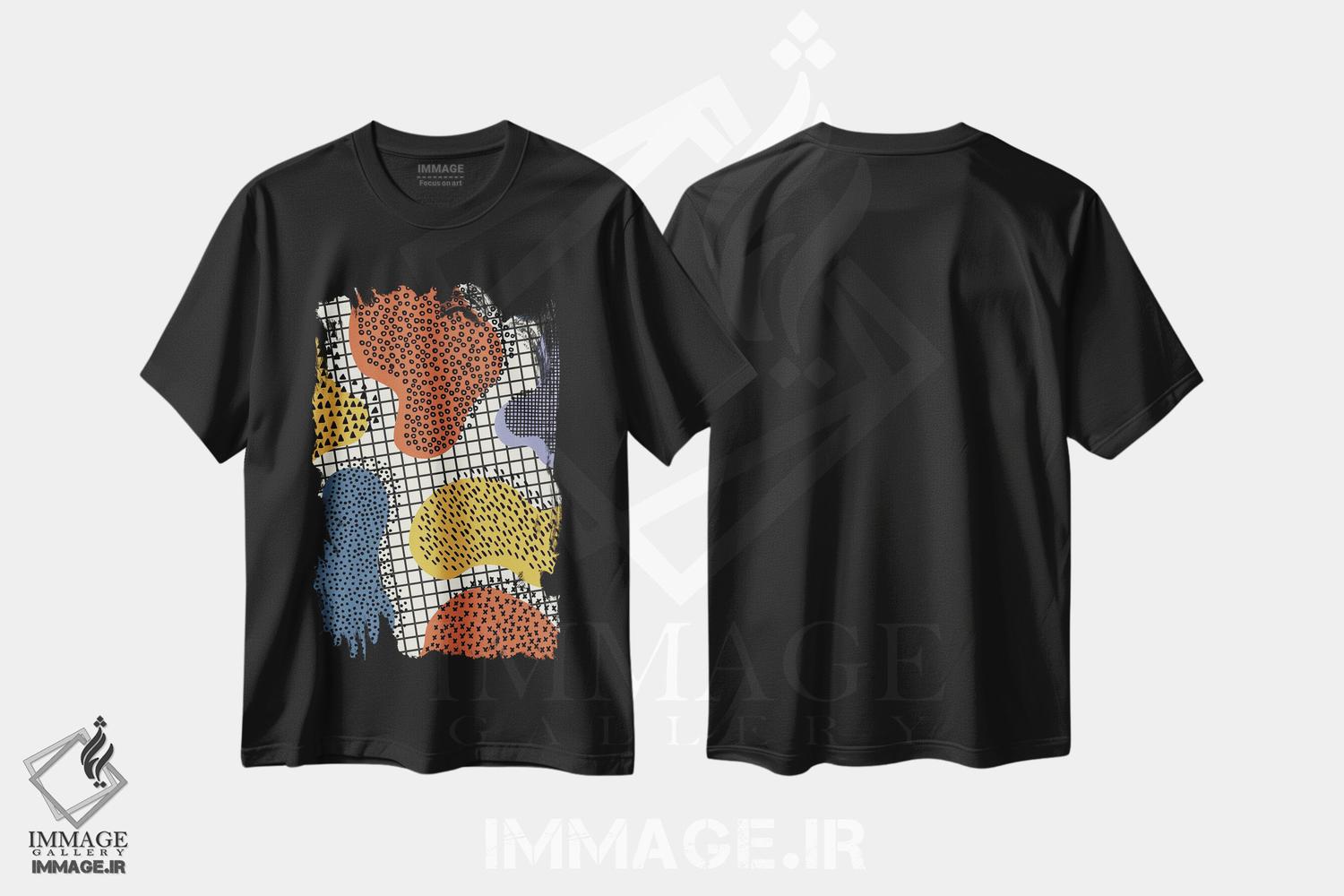 تیشرت طرح دار دفترچه رنگارنگ II اثر آلیسا گالیتسینا | فروشگاه ایماژ