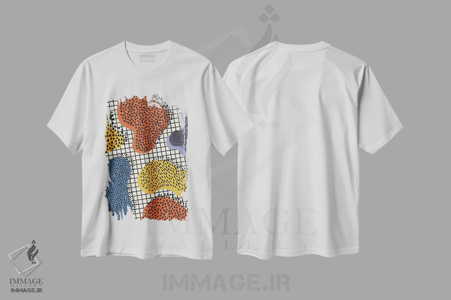 تیشرت طرح دار دفترچه رنگارنگ II اثر آلیسا گالیتسینا | immage.ir