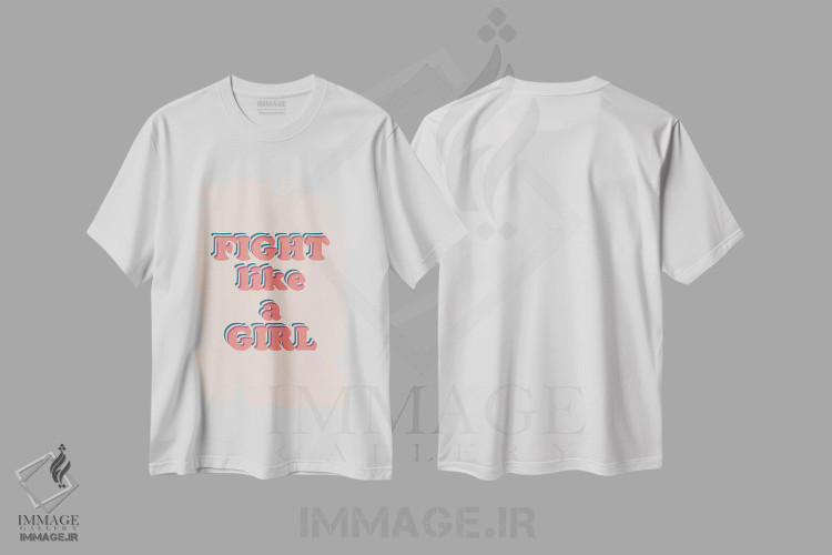 تیشرت طرح دار مانند یک دختر بجنگ، تزئینی اثر آلیسا گالیتسینا | immage.ir