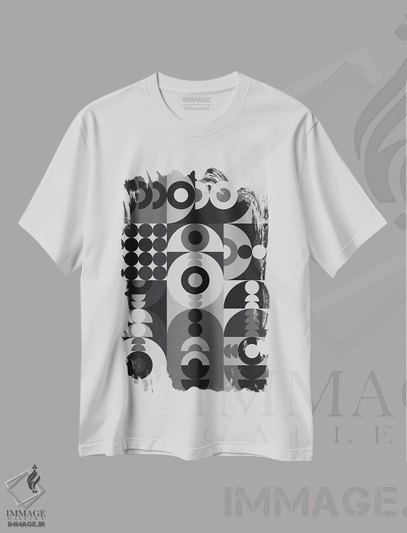 تیشرت طرح دار بازی های هندسی V اثر آلیسا گالیتسینا | immage.ir
