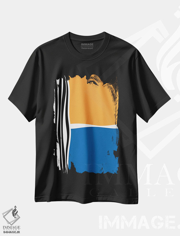 تیشرت طرح دار اشکال و راه راه های نامنظم اثر آلیسا گالیتسینا | فروشگاه ایماژ