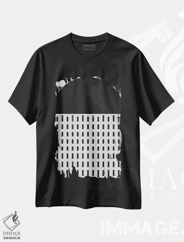 تیشرت طرح دار بگذار باران برایت لالایی بخواند اثر آلیسا گالیتسینا | فروشگاه ایماژ