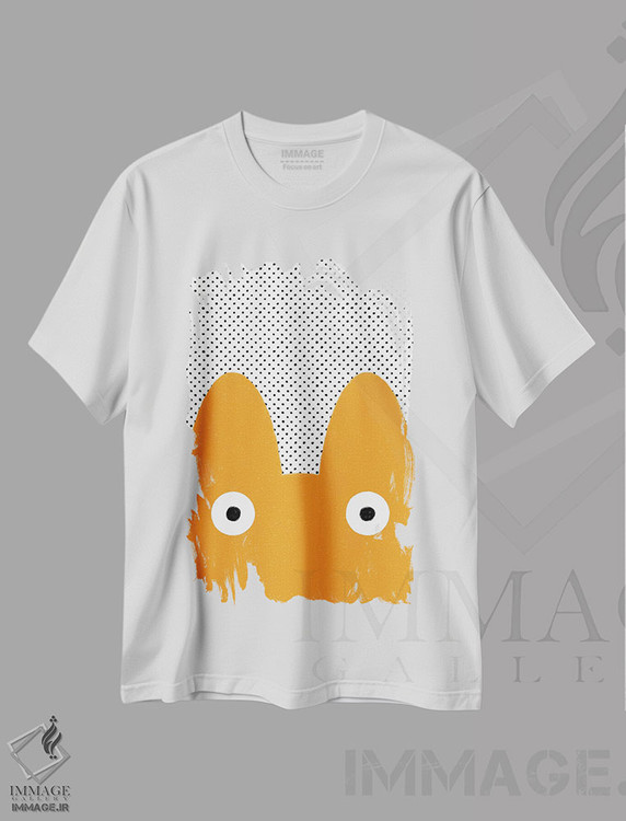 تیشرت طرح دار هیولا نارنجی، تزئینی اثر آلیسا گالیتسینا | immage.ir