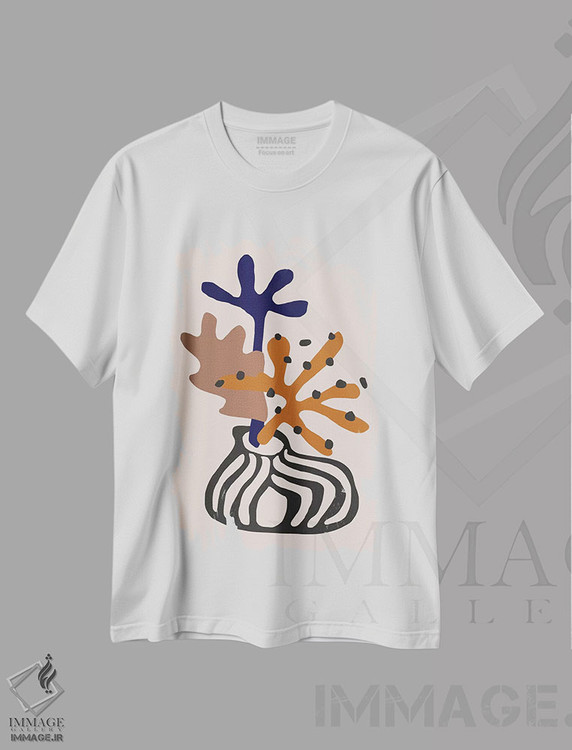 تیشرت طرح دار ترکیب گیاهی، تزئینی اثر آلیسا گالیتسینا | immage.ir