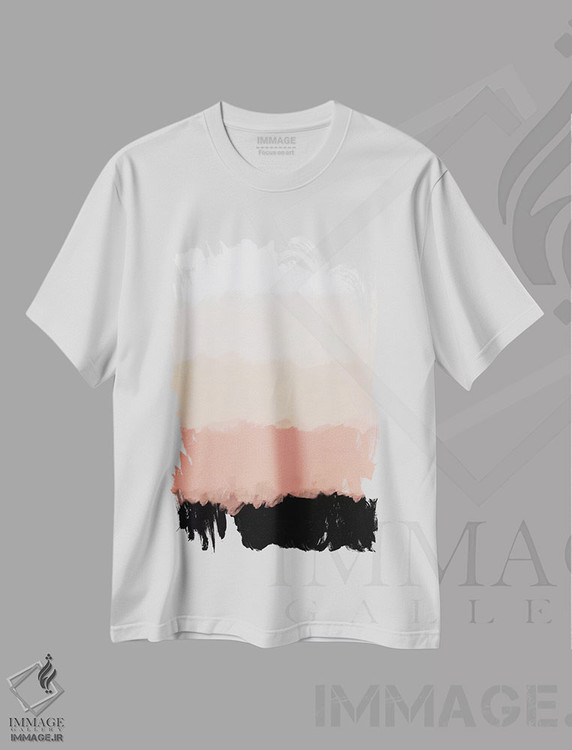 تیشرت طرح دار گل های رز انتزاعی با رنگ سرخابی اثر آلیسا گالیتسینا | immage.ir