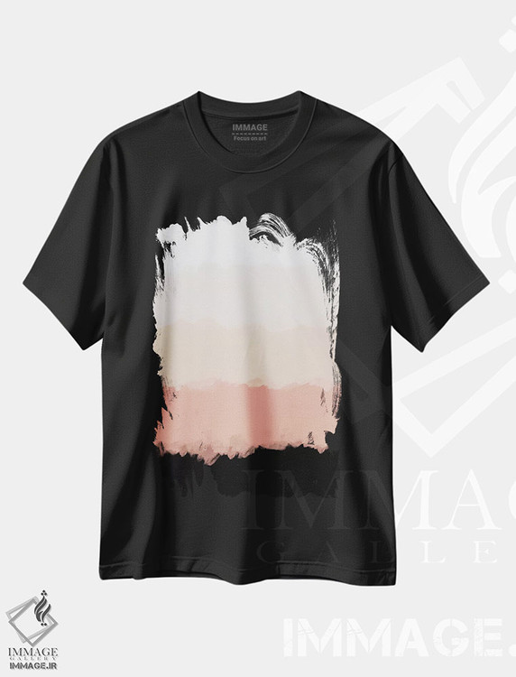 تیشرت طرح دار گل های رز انتزاعی با رنگ سرخابی اثر آلیسا گالیتسینا | فروشگاه ایماژ