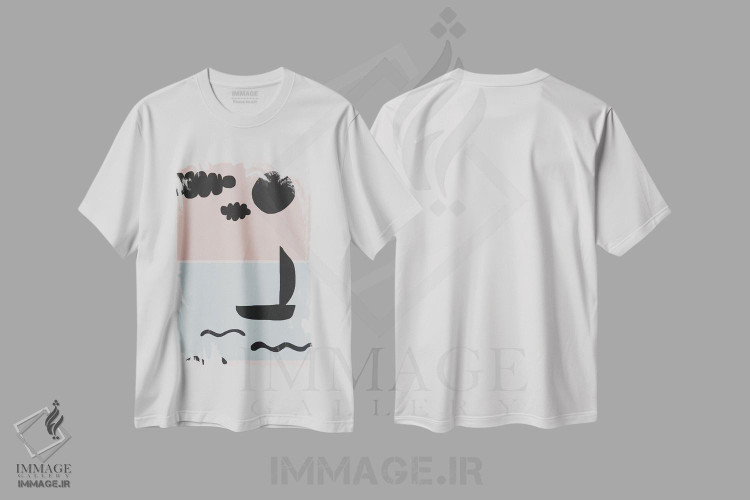 تیشرت طرح دار منظره دریایی، تزئینی اثر آلیسا گالیتسینا | immage.ir