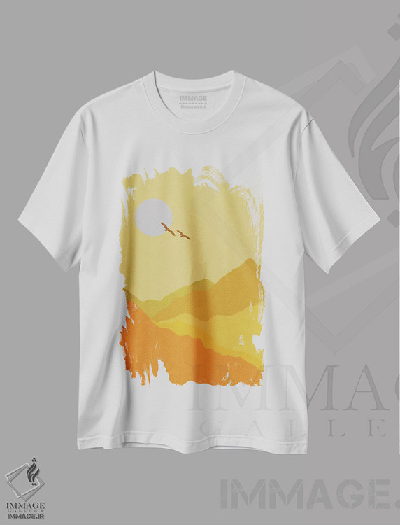 تیشرت طرح دار سایه های بیابان، تزئینی اثر آلیسا گالیتسینا | immage.ir