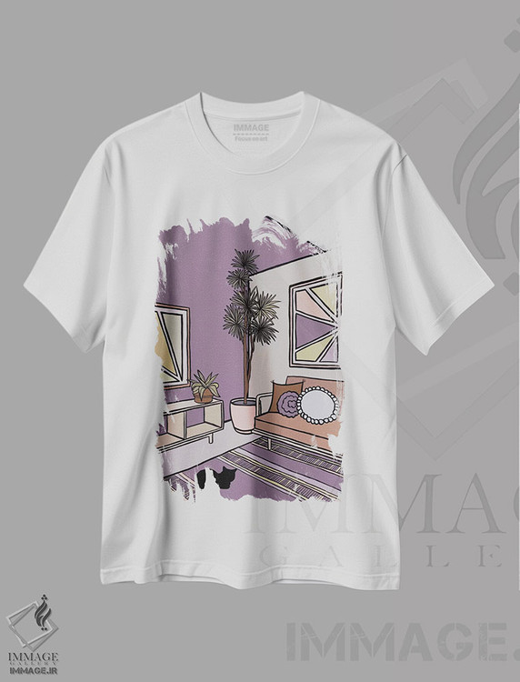 تیشرت طرح دار گربه سیاه، تزئینی اثر آلیسا گالیتسینا | immage.ir