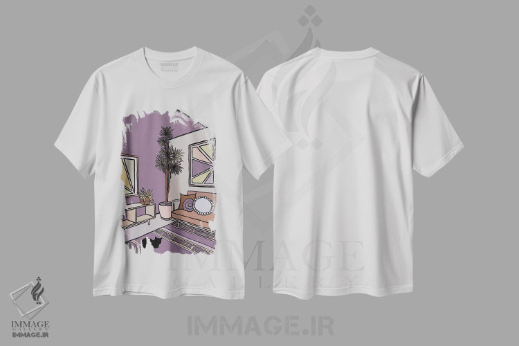 تیشرت طرح دار گربه سیاه، تزئینی اثر آلیسا گالیتسینا | immage.ir