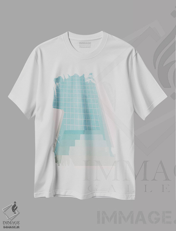 تیشرت طرح دار تابستان استخر ۱، تزئینی اثر آلیسا گالیتسینا | immage.ir
