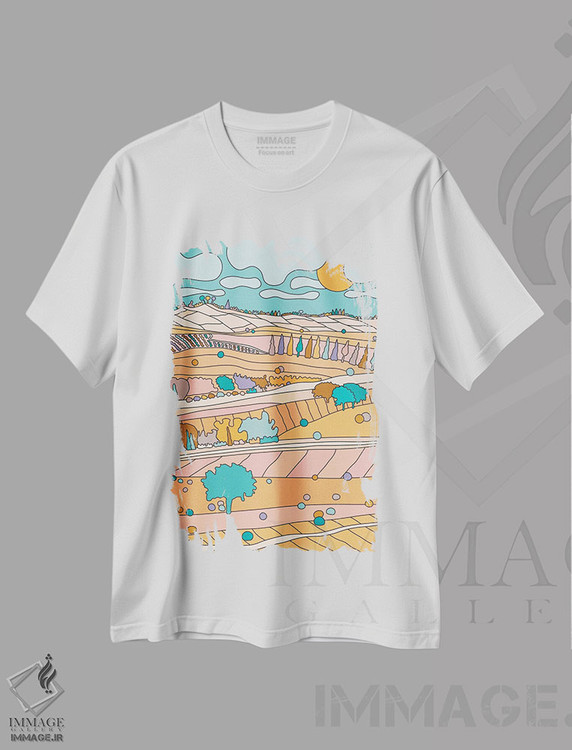 تیشرت طرح دار توسکانی ۲، تزئینی اثر آلیسا گالیتسینا | immage.ir