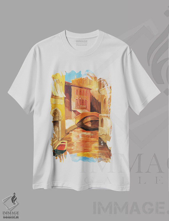 تیشرت طرح دار صبح کنار کانال ۱، دکور معاصر اثر آلبنا خریستوا | immage.ir