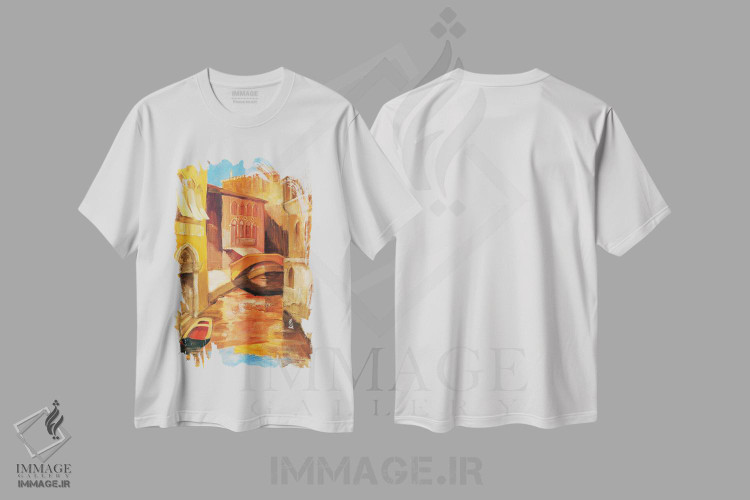 تیشرت طرح دار صبح کنار کانال ۱، دکور معاصر اثر آلبنا خریستوا | immage.ir