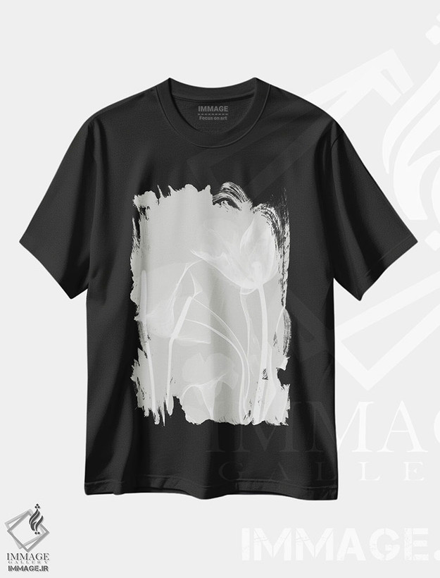 تیشرت طرح دار گیاهان خاکستری I، دکور معاصر اثر آلبرت کوئتسیِر | فروشگاه ایماژ