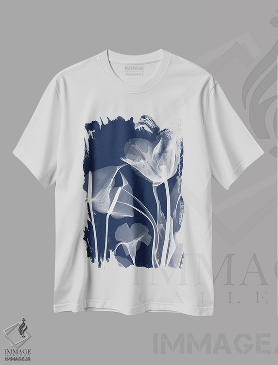 تیشرت طرح دار گیاهان سرمه ای II، دکور معاصر اثر آلبرت کوئتسیِر | immage.ir