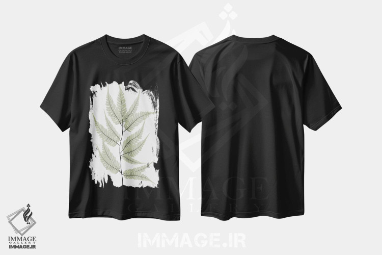 تیشرت طرح دار سرخس درختی، هنر دیجیتال اثر آلبرت کوئتسیِر | فروشگاه ایماژ