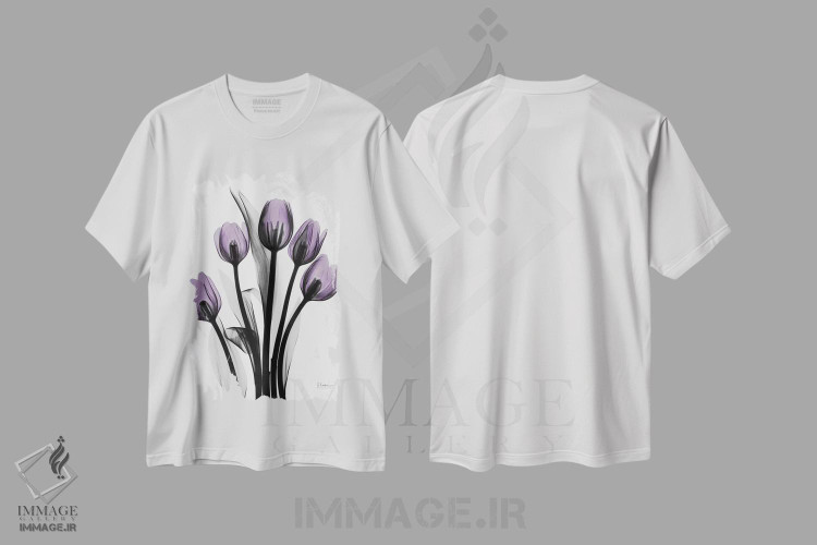 تیشرت طرح دار پنج لاله، مدیوم اثر آلبرت کوئتسیِر | immage.ir