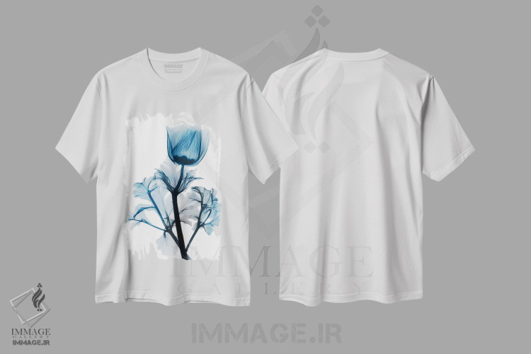 تیشرت طرح دار درخشش یاقوت کبود I، مدیوم اثر آلبرت کوئتسیِر | immage.ir