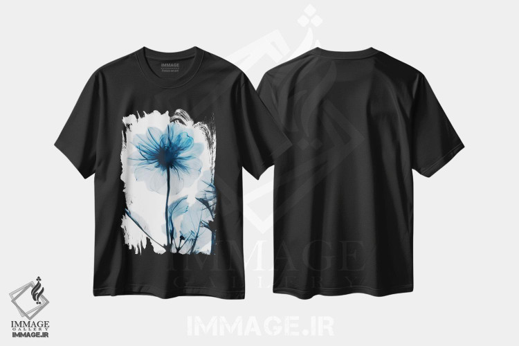 تیشرت طرح دار درخشش یاقوت کبود II، مدیوم اثر آلبرت کوئتسیِر | فروشگاه ایماژ