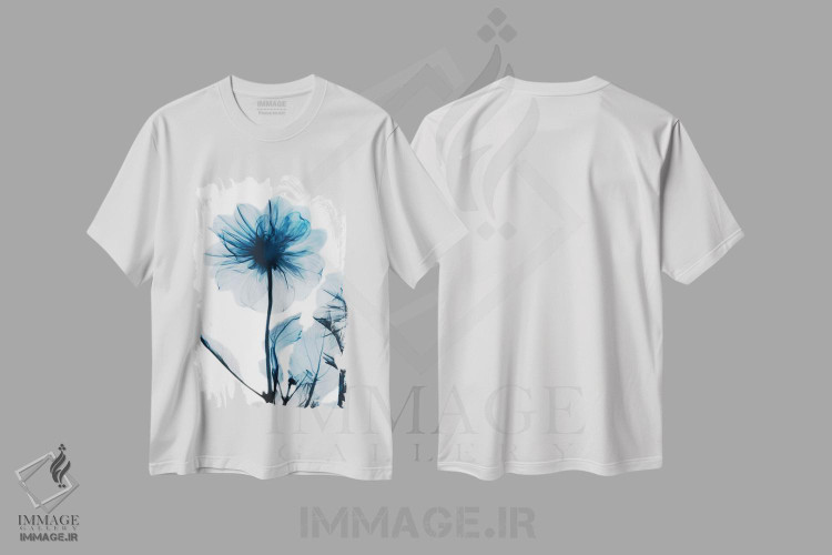 تیشرت طرح دار درخشش یاقوت کبود II، مدیوم اثر آلبرت کوئتسیِر | immage.ir