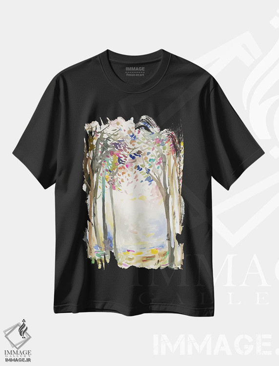 تیشرت طرح دار مسیر آفتابی I، تزئینی اثر آلیسون پیرس | فروشگاه ایماژ