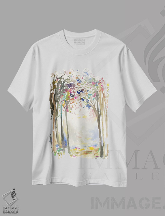 تیشرت طرح دار مسیر آفتابی I، تزئینی اثر آلیسون پیرس | immage.ir