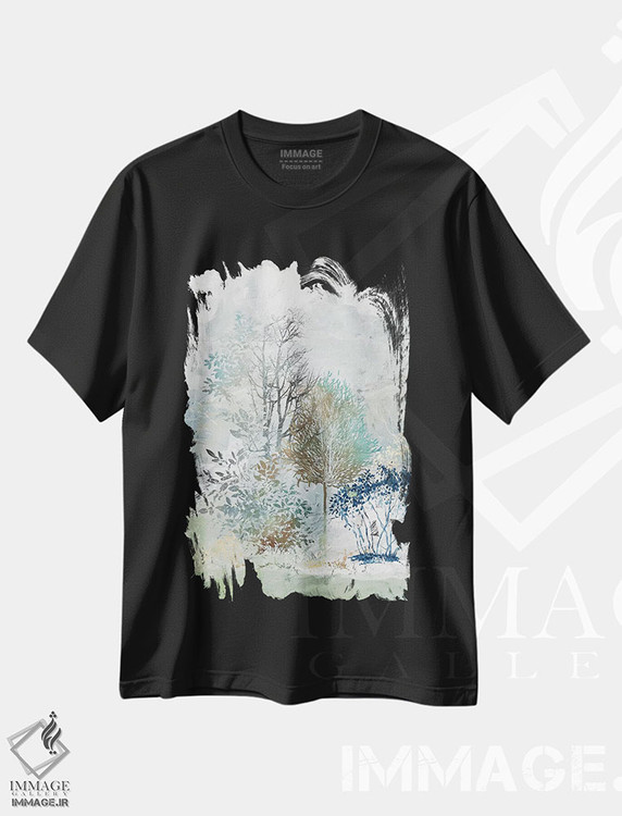 تیشرت طرح دار راز خاموش I، آبستره اثر آلیسون پیرس | فروشگاه ایماژ