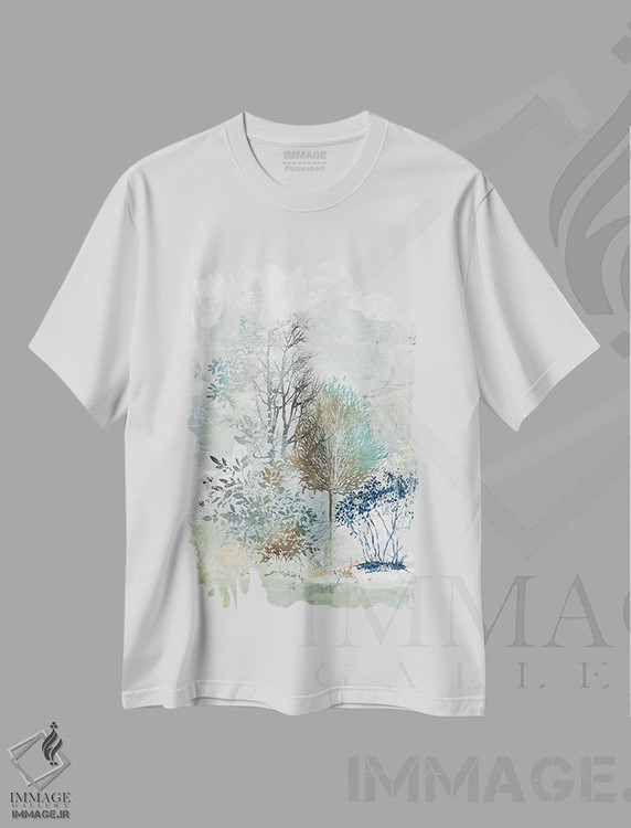 تیشرت طرح دار راز خاموش I، آبستره اثر آلیسون پیرس | immage.ir
