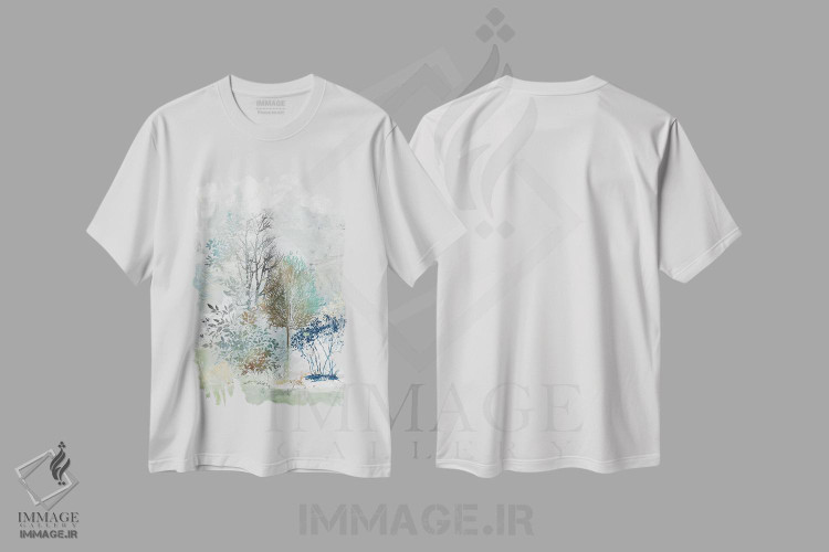 تیشرت طرح دار راز خاموش I، آبستره اثر آلیسون پیرس | immage.ir