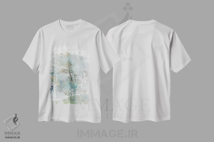 تیشرت طرح دار راز خاموش II، آبستره اثر آلیسون پیرس | immage.ir